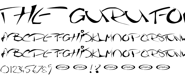 The Guru Font font